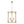 Chandelierias-French Vintage 4-Light Cylinder Framed Lantern Pendant-Chandeliers-Antique Gold-