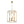 Chandelierias-French Vintage 4-Light Cylinder Framed Lantern Pendant-Chandeliers-Antique Gold-