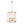 Chandelierias-French Vintage 4-Light Cylinder Framed Lantern Pendant-Chandeliers-Antique Gold-