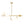 Chandelierias-Frosted Opal 5-Light Ellipse Glass Linear Chandelier-Chandeliers-Brass-