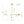 Chandelierias-Frosted Opal 5-Light Ellipse Glass Linear Chandelier-Chandeliers-Brass-