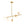 Chandelierias-Frosted Opal 5-Light Ellipse Glass Linear Chandelier-Chandeliers-Brass-