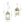 Chandelierias-Georgian Sage Green 4-Light Distressed Wood Cupola Lantern Pendant-Chandeliers-Distressed Sage-