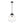 Chandelierias-Glam Single-Light Ribbed Glass Globe Pendant-Pendant-Matte Black-