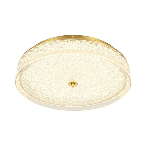 Chandelierias - Glowing Cloud - like Dimmable LED Flush Mount - Semi Flush - Brushed Brass - 