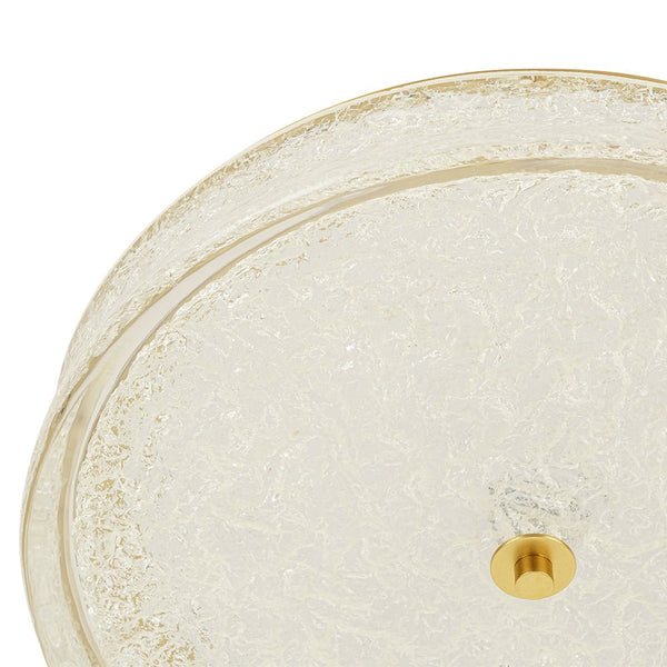 Chandelierias - Glowing Cloud - like Dimmable LED Flush Mount - Semi Flush - Brushed Brass - 
