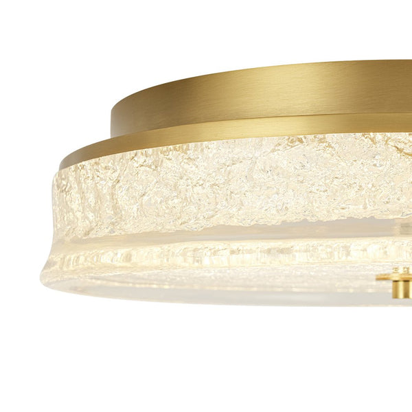 Chandelierias - Glowing Cloud - like Dimmable LED Flush Mount - Semi Flush - Brushed Brass - 