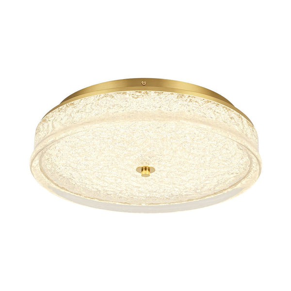 Chandelierias - Glowing Cloud - like Dimmable LED Flush Mount - Semi Flush - Brushed Brass - 