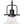 Chandelierias-Industrial 1-Light Clear Seeded Glass Framed Bell Pendant-Pendants-Black-