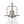 Chandelierias-Industrial 1-Light Clear Seeded Glass Framed Bell Pendant-Pendants-Black-