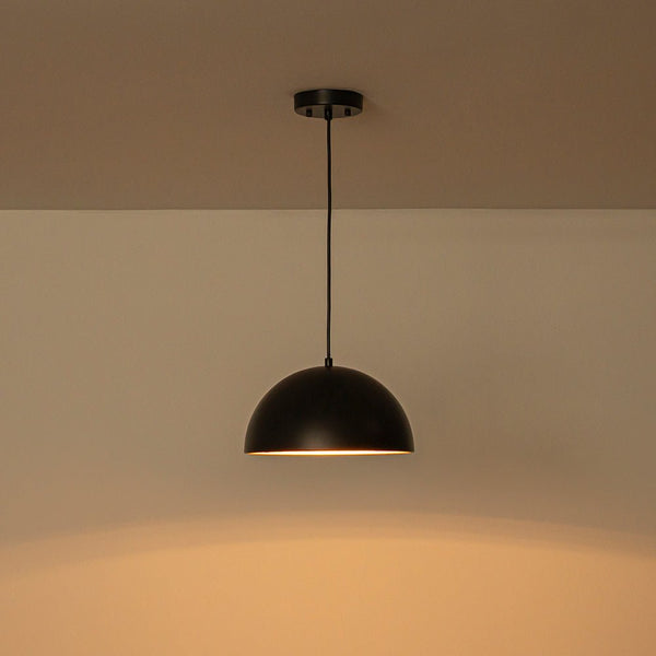 Chandelierias - Industrial 1 - Light Dual - layer Dome Pendant - Pendants - Matte Black - 