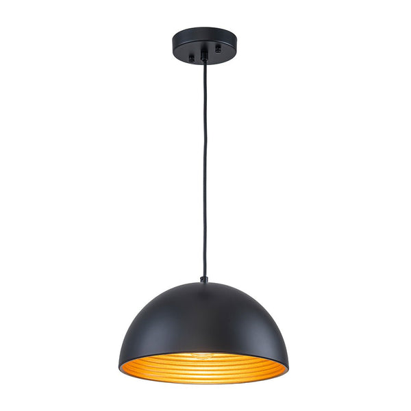 Chandelierias - Industrial 1 - Light Dual - layer Dome Pendant - Pendants - Matte Black - 