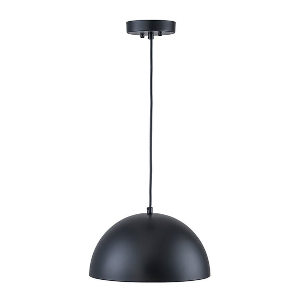 Chandelierias - Industrial 1 - Light Dual - layer Dome Pendant - Pendants - Matte Black - 
