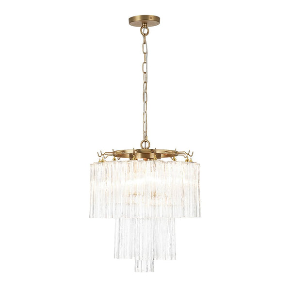 Chandelierias - Luxury Modern 3 - Light Tronchi Murano Glass Tiered Chandelier - Chandeliers - Clear - 