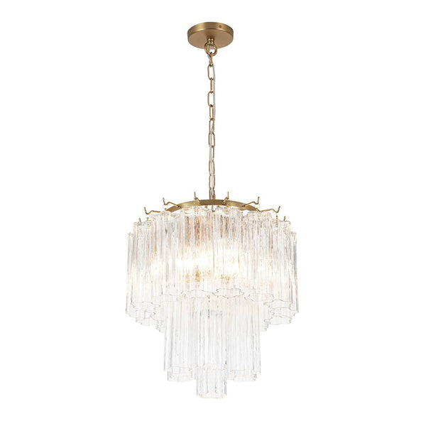 Chandelierias - Luxury Modern 3 - Light Tronchi Murano Glass Tiered Chandelier - Chandeliers - Clear - 