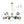 Chandelierias - Mid - century 15 - Light Gradient Glass Sputnik Branch Chandelier - Chandeliers - Black - 