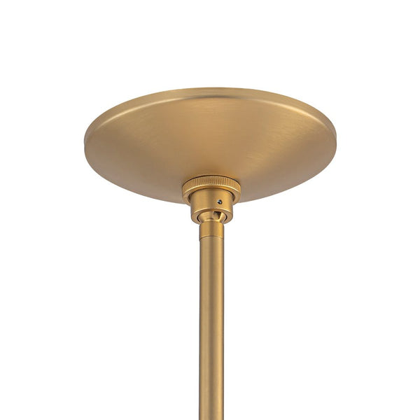 Chandelierias - Mid - Century 8 - Light Glossy Leaf Glass Sputnik Tiered Chandelier - Chandelier - Brass - 