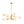 Chandelierias - Mid - Century 8 - Light Glossy Leaf Glass Sputnik Tiered Chandelier - Chandelier - Brass - 