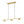 Chandelierias-Mid-century Brass 3-Light Acrylic Half-sphere Linear Pendant-Pendants-Brass-