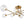Chandelierias-Mid Century Brass 8-Light Clear Glass Sputnik Linear Semi-flush Mount-Semi Flush-Brass-