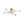 Chandelierias-Mid Century Brass 8-Light Clear Glass Sputnik Linear Semi-flush Mount-Semi Flush-Brass-
