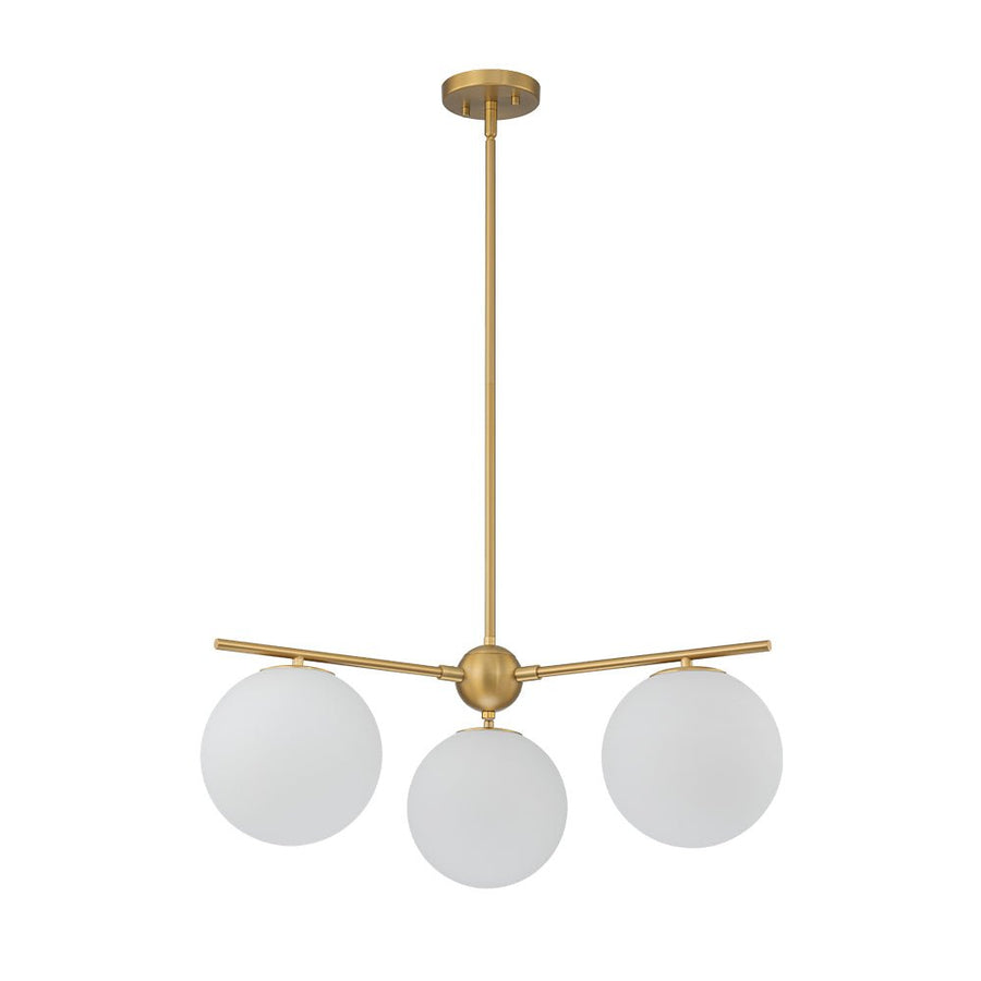 Chandelierias - Mid - century Milky White Glass Globe Sputnik Tiered Chandelier - Chandelier - 1 - Tier - 