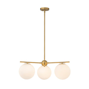 Chandelierias - Mid - century Milky White Glass Globe Sputnik Tiered Chandelier - Chandelier - 1 - Tier - 