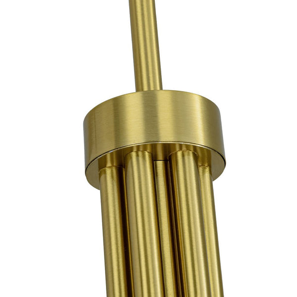 Chandelierias - Mid - century Modern Swoop Arm Metal Chandelier - Chandeliers - 9 - Light - 