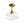 Chandelierias - Mid - century Single - Light Clear Apple Glass Semi - Flush Mount - Semi Flush - Gold - 