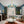 Chandelierias - Mid - century Sphere 7 - Light Cyan - blue Glass Bubble Linear Chandelier - Chandeliers - Brass - 