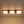 Chandelierias - Minimalist 3 - Light Crafted Faux Wood Linear Dimmable LED Ceiling Light - Flush Mount - Faux Walnut Grain - 