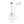 Chandelierias - Minimalist Modern 1 - Light Ribbed Clear Glass Globe Pendant - Pendants - Brushed Brass - 