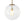 Chandelierias - Minimalist Modern 1 - Light Ribbed Clear Glass Globe Pendant - Pendants - Brushed Brass - 