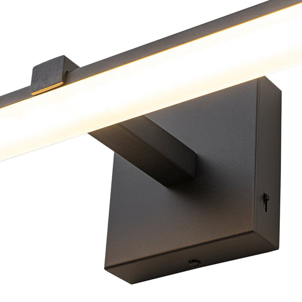 Chandelierias - Minimalist Modern Linear Slim Turnable LED Vanity Light - Wall Light - Black - 