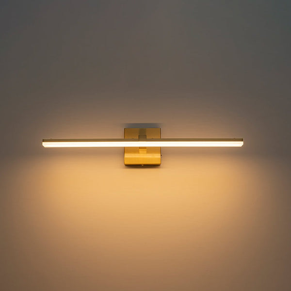 Chandelierias - Minimalist Modern Linear Slim Turnable LED Vanity Light - Wall Light - Gold - 