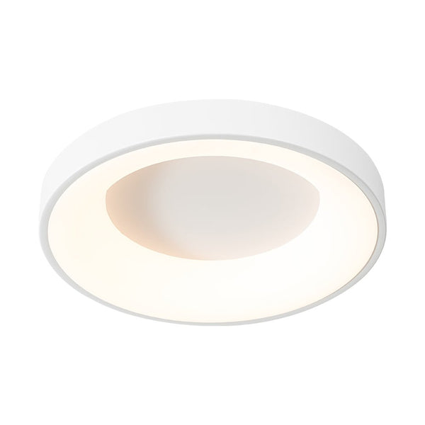 Chandelierias - Minimalist Round Dimmable LED Flush Mount - Semi Flush - White - 