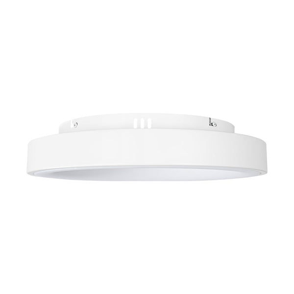 Chandelierias - Minimalist Round Dimmable LED Flush Mount - Semi Flush - White - 