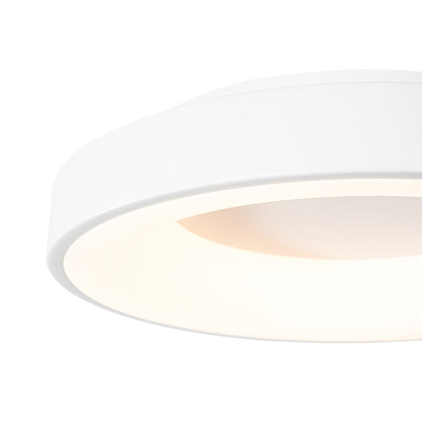 Chandelierias - Minimalist Round Dimmable LED Flush Mount - Semi Flush - White - 
