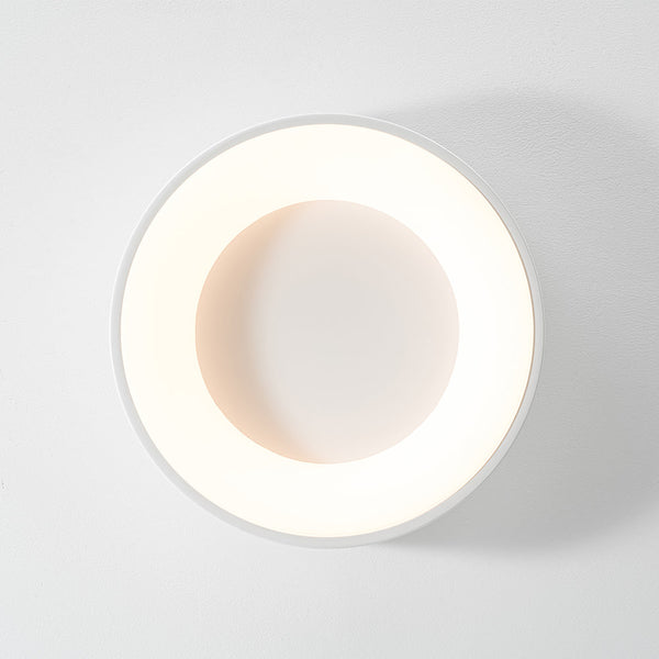Chandelierias - Minimalist Round Dimmable LED Flush Mount - Semi Flush - White - 