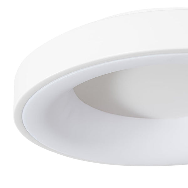 Chandelierias - Minimalist Round Dimmable LED Flush Mount - Semi Flush - White - 