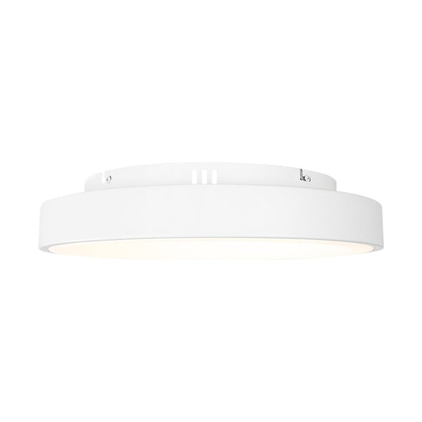 Chandelierias - Minimalist Round Dimmable LED Flush Mount - Semi Flush - White - 