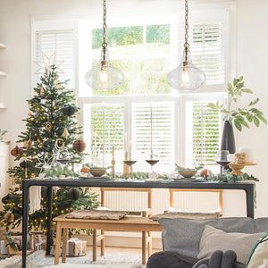 Chandelierias - Modern 1 - Light Clear Hammered Glass Mini Pendant - Pendant - Brass - 