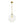 Chandelierias - Modern 1 - Light Clear Ribbed Glass Globe Kitchen Pendant - Pendants - Brushed Brass - 