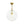 Chandelierias - Modern 1 - Light Clear Ribbed Glass Globe Kitchen Pendant - Pendants - Brushed Brass - 