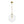 Chandelierias - Modern 1 - Light Clear Ribbed Glass Globe Kitchen Pendant - Pendants - Brushed Brass - 