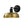 Chandelierias - Modern 1 - Light Dimmable Dome Wall Sconce - Wall Light - Black & Brass - 