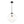 Chandelierias - Modern 1 - Light Dimmable Ribbed Glass Pendant - Pendant - Black - 