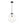 Chandelierias - Modern 1 - Light Dimmable Ribbed Glass Pendant - Pendant - Black - 