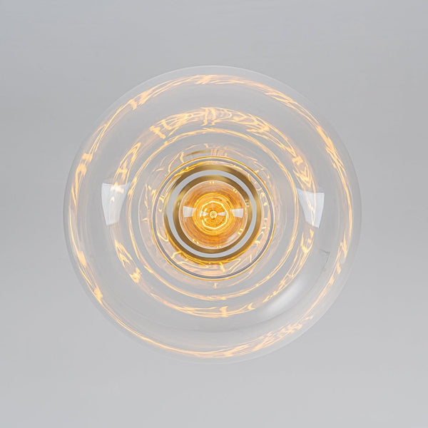 Chandelierias-Modern 1-Light Sculptural Geo Glass Pendant-Pendants-Brushed Brass-2-Pack