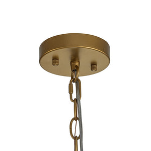 Chandelierias - Modern 1 - Light Water Glass Cylinder Single Pendant - Pendant - Gold - 